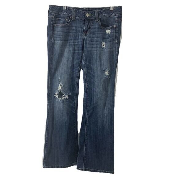 American Eagle Favorite Boyfriend Jeans Distressed - Picture 1 of 9